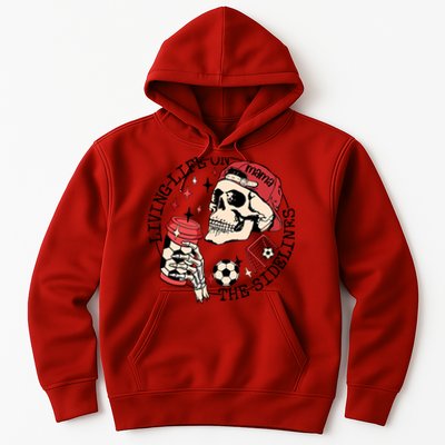 Soccer Mama Living Life On The Sidelines Skeleton Coffee Hoodie