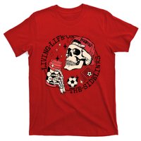 Soccer Mama Living Life On The Sidelines Skeleton Coffee T-Shirt