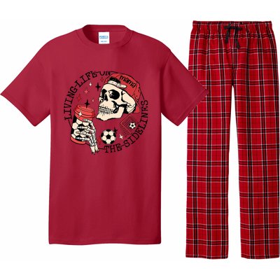 Soccer Mama Living Life On The Sidelines Skeleton Coffee Pajama Set