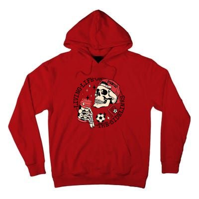 Soccer Mama Living Life On The Sidelines Skeleton Coffee Tall Hoodie