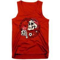 Soccer Mama Living Life On The Sidelines Skeleton Coffee Tank Top