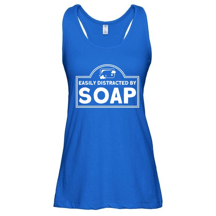 Soap Making Lovers Easily Distracted By Soap Maker Gift Ladies Essential Flowy Tank