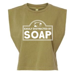 Soap Making Lovers Easily Distracted By Soap Maker Gift Garment-Dyed Women's Muscle Tee