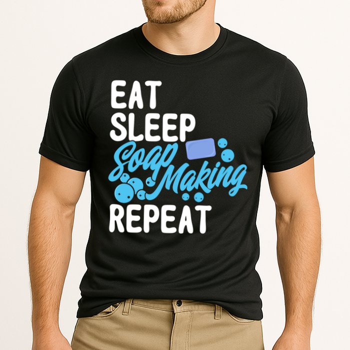 Soap Making Lovers Eat Sleep Soap Maker Cool Gift Cooling Performance Crew T-Shirt
