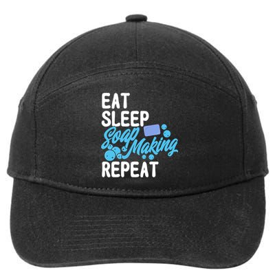 Soap Making Lovers Eat Sleep Soap Maker Cool Gift 7-Panel Snapback Hat
