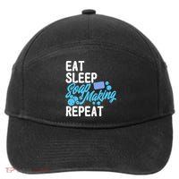 Soap Making Lovers Eat Sleep Soap Maker Cool Gift 7-Panel Snapback Hat