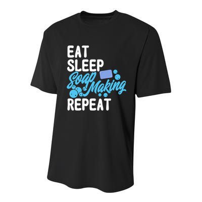 Soap Making Lovers Eat Sleep Soap Maker Cool Gift Youth Performance Sprint T-Shirt