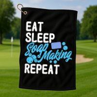 Soap Making Lovers Eat Sleep Soap Maker Cool Gift Golf Towel