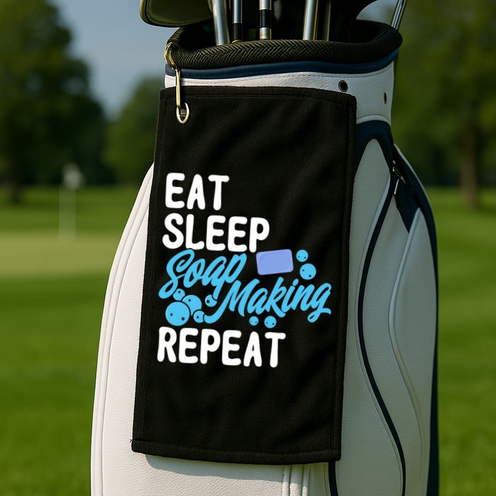 Soap Making Lovers Eat Sleep Soap Maker Cool Gift Golf Towel