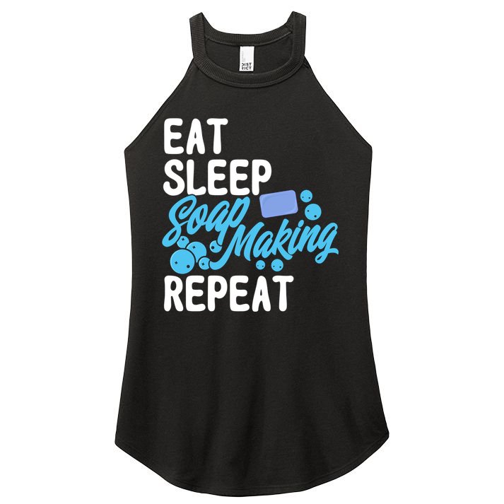 Soap Making Lovers Eat Sleep Soap Maker Cool Gift Women's Perfect Tri Rocker Tank