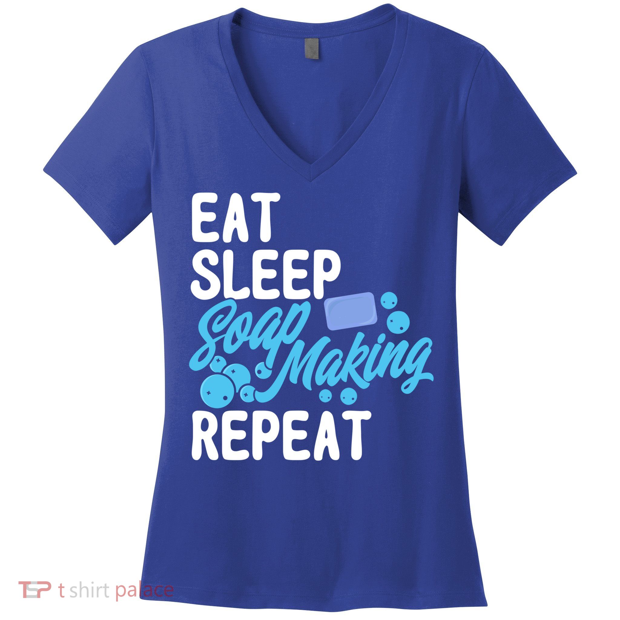 Soap Making Lovers Eat Sleep Soap Maker Cool Gift Women's V-Neck T-Shirt