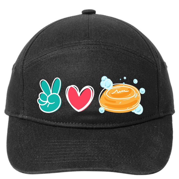 Soap Making Love I Soap Maker Lye Hygiene Great Gift 7-Panel Snapback Hat