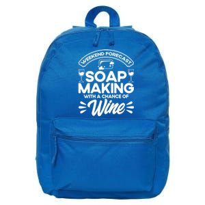 Soap Making Lovers Weekend Forecast Soap Maker Gift 16 in Basic Backpack