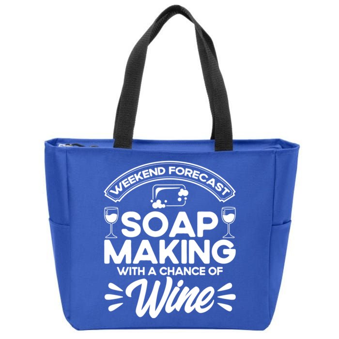 Soap Making Lovers Weekend Forecast Soap Maker Gift Zip Tote Bag