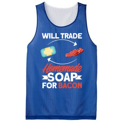 Soap Making Lovers Will Trade Bacon Homemade Soap Maker Gift Mesh Reversible Basketball Jersey Tank