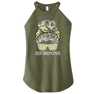 Softball Mom Life Mothers Day Sport Lover Mama Women's Perfect Tri Rocker Tank