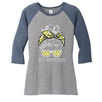 Softball Mom Life Mothers Day Sport Lover Mama Women's Tri-Blend 3/4-Sleeve Raglan Shirt