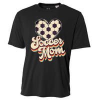 Soccer Mom Leopard Ball Mom Vintage Mother's Day Cooling Performance Crew T-Shirt