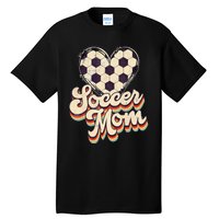 Soccer Mom Leopard Ball Mom Vintage Mother's Day Tall T-Shirt