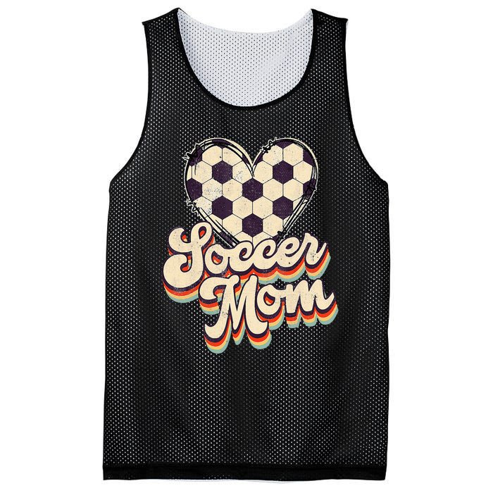 Soccer Mom Leopard Ball Mom Vintage Mother's Day Mesh Reversible Basketball Jersey Tank