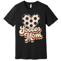 Soccer Mom Leopard Ball Mom Vintage Mother's Day Premium T-Shirt