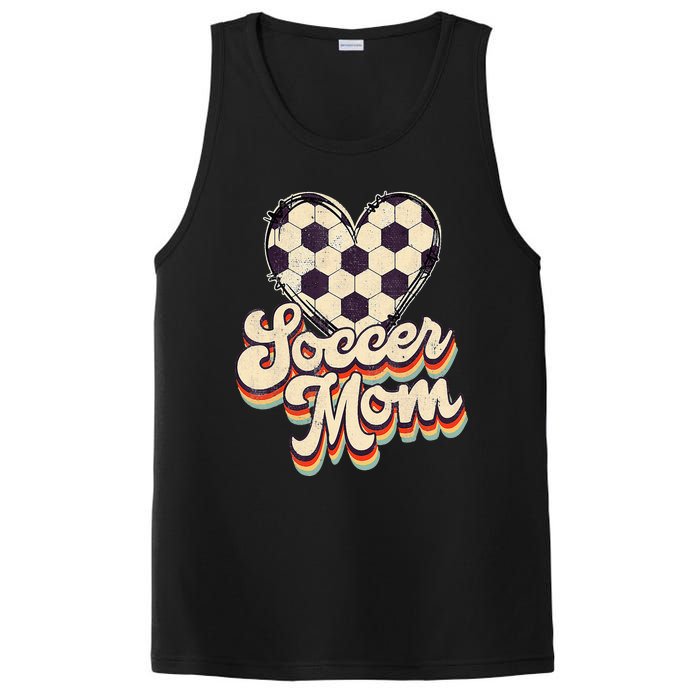 Soccer Mom Leopard Ball Mom Vintage Mother's Day PosiCharge Competitor Tank