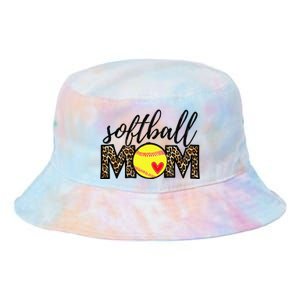 Softball Mom Leopard Funny Baseball Mom Mother's Day Tie Dye Newport Bucket Hat