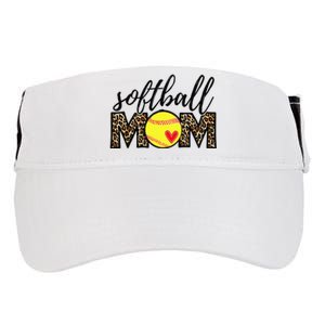 Softball Mom Leopard Funny Baseball Mom Mother's Day Adult Drive Performance Visor