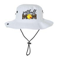 Softball Mom Leopard Funny Baseball Mom Mother's Day Legacy Cool Fit Booney Bucket Hat