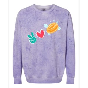 Soap Making Love I Soap Maker Lye Hygiene Gift Colorblast Crewneck Sweatshirt