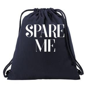 Spare Me Reality TV Show Meme Drawstring Bag