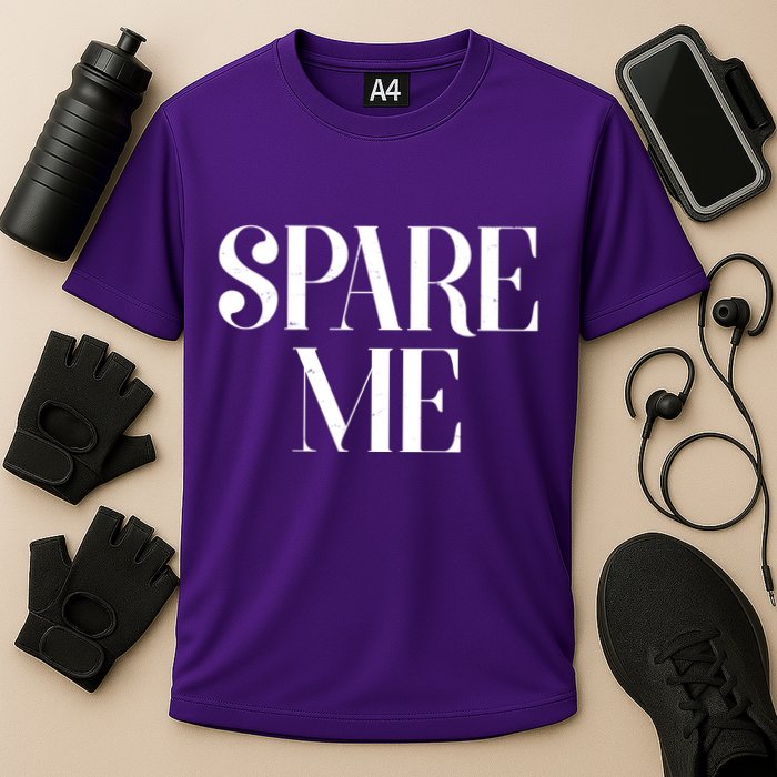 Spare Me Reality TV Show Meme Cooling Performance Crew T-Shirt