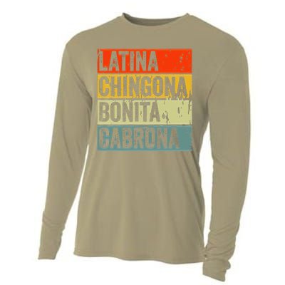 Soy Mujer Latina Chingona Bonita Cabrona Latino Women Pride Cooling Performance Long Sleeve Crew