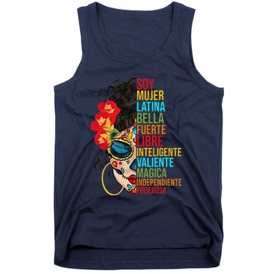 Soy Mujer Latina Fuerte Independiente Proud Mexican Women Tank Top