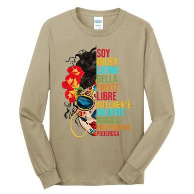 Soy Mujer Latina Fuerte Independiente Proud Mexican Women Tall Long Sleeve T-Shirt