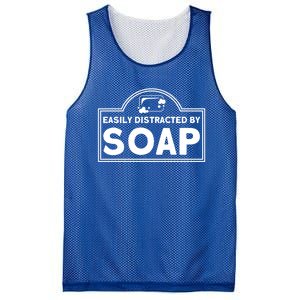 Soap Making Lovers Easily Distracted By Soap Maker Gift Mesh Reversible Basketball Jersey Tank