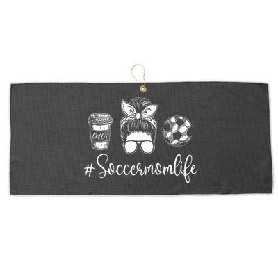 Soccer Mom Life Soccer Lover Soccer Mom Large Microfiber Waffle Golf Towel