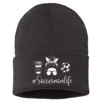 Soccer Mom Life Soccer Lover Soccer Mom Sustainable Knit Beanie