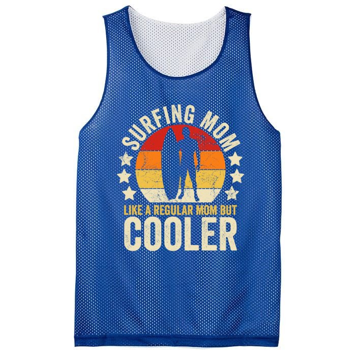 Surfing Mom Like A Regular Mom But Cooler Mother's Day Gift Mesh Reversible Basketball Jersey Tank