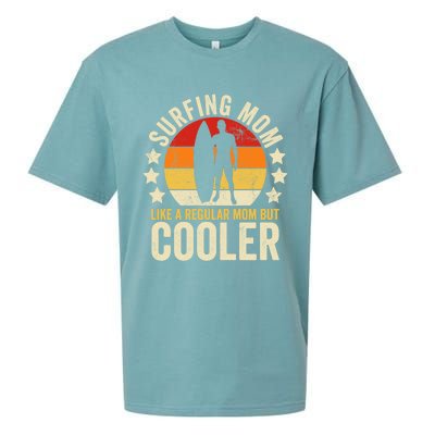 Surfing Mom Like A Regular Mom But Cooler Mother's Day Gift Sueded Cloud Jersey T-Shirt