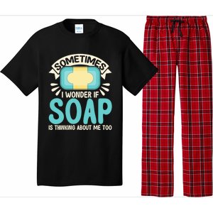 Soap Making Lovers I Wonder If Soap Maker Funny Gift Pajama Set