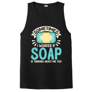 Soap Making Lovers I Wonder If Soap Maker Funny Gift PosiCharge Competitor Tank