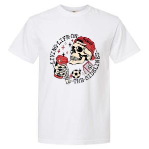 Soccer Mama Living Life On The Sidelines Skeleton Coffee Garment-Dyed Heavyweight T-Shirt