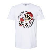 Soccer Mama Living Life On The Sidelines Skeleton Coffee Softstyle CVC T-Shirt