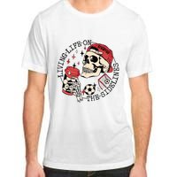 Soccer Mama Living Life On The Sidelines Skeleton Coffee Adult ChromaSoft Performance T-Shirt