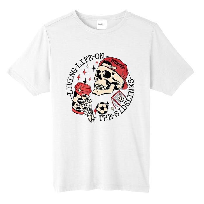 Soccer Mama Living Life On The Sidelines Skeleton Coffee Tall Fusion ChromaSoft Performance T-Shirt