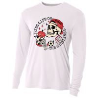 Soccer Mama Living Life On The Sidelines Skeleton Coffee Cooling Performance Long Sleeve Crew