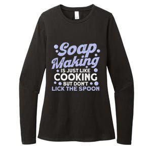 Soap Making Lovers Don't Lick The Spoon Soap Maker Great Gift Womens CVC Long Sleeve Shirt