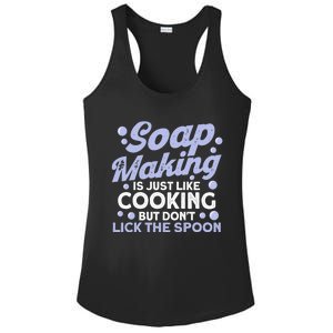 Soap Making Lovers Don't Lick The Spoon Soap Maker Great Gift Ladies PosiCharge Competitor Racerback Tank