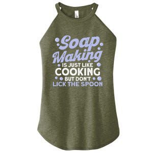 Soap Making Lovers Don't Lick The Spoon Soap Maker Great Gift Women's Perfect Tri Rocker Tank